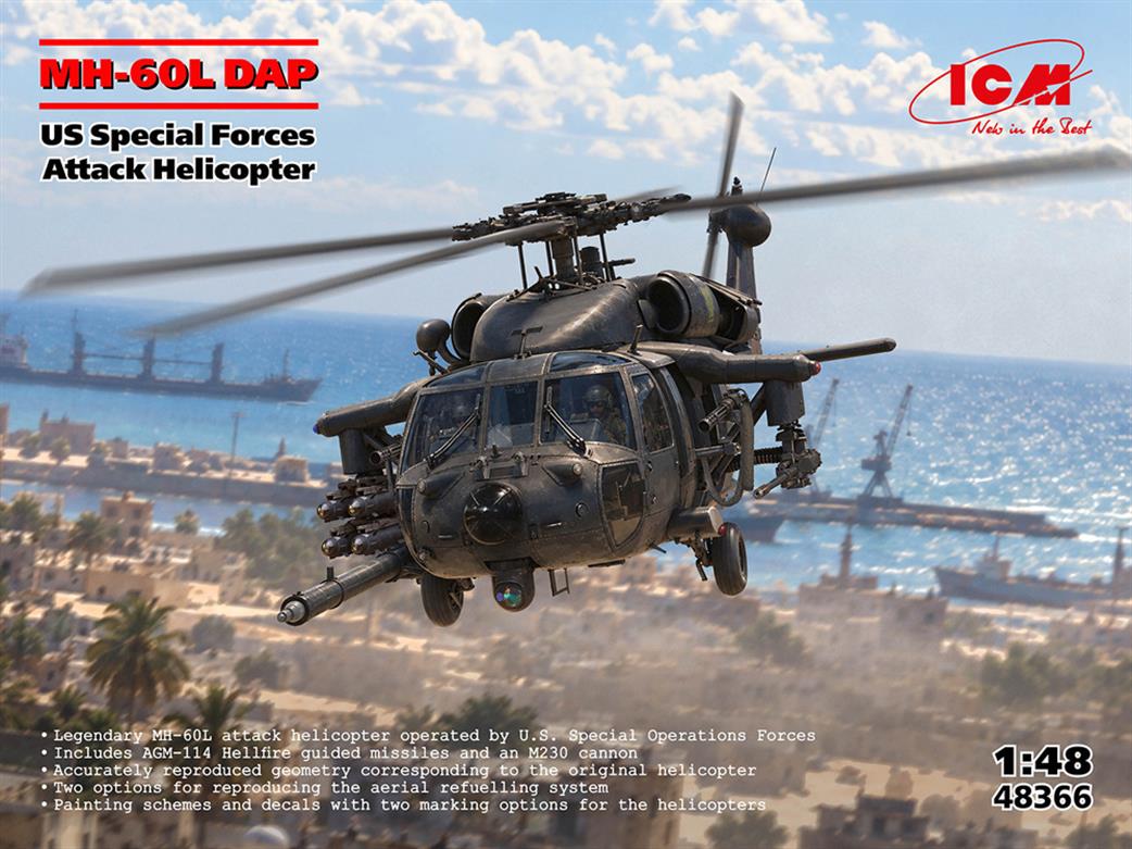 ICM 1/48 48366 MH-60L DAP U.S. Special Forces Attack Helicopter Kit