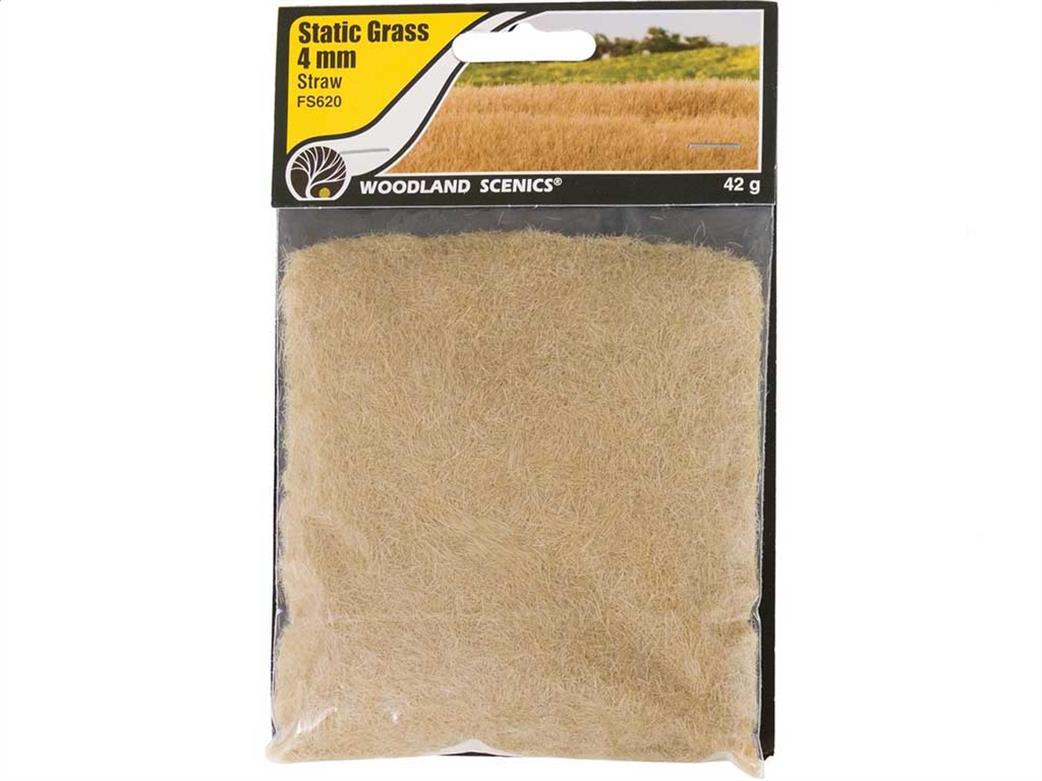 Woodland Scenics  FS620 4mm Straw Static Grass 70g