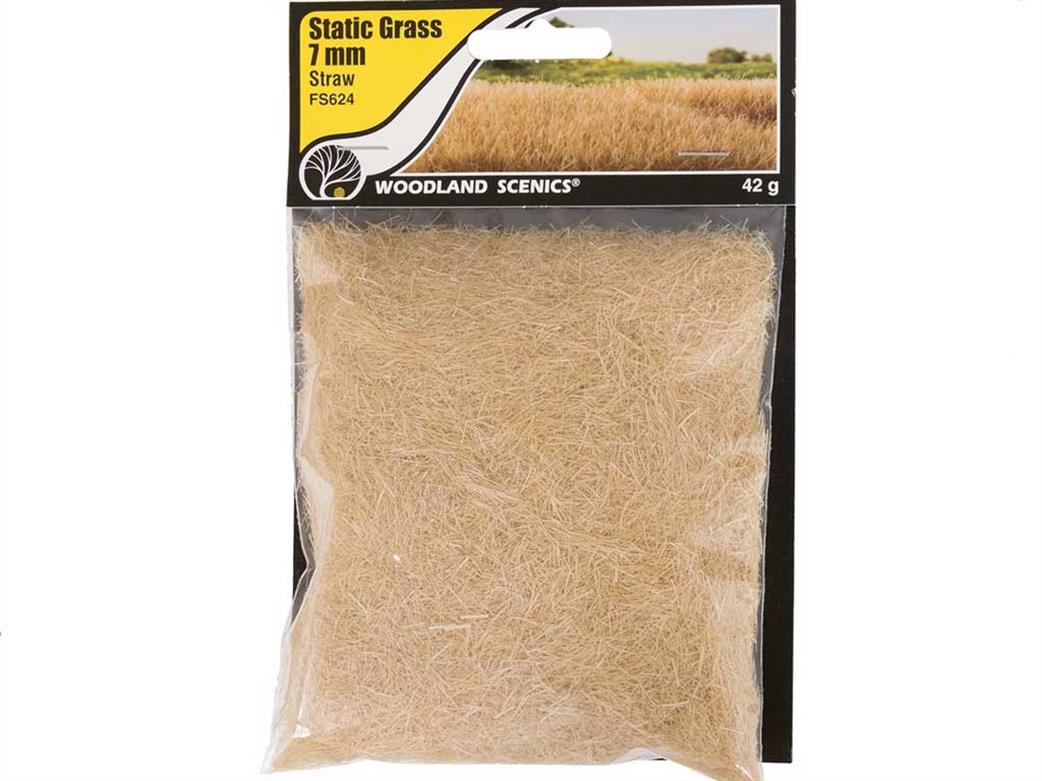 Woodland Scenics  FS624 7mm Straw Static Grass 70g