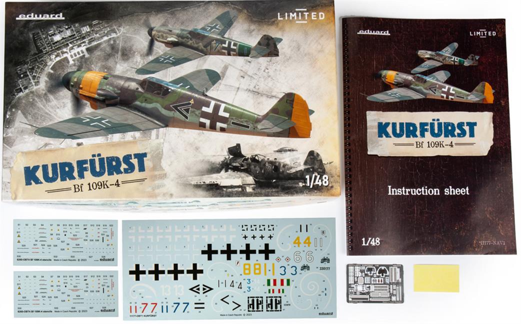 Eduard 1/48 11177 Kurfurst Bf 109K-4 Herman WW2 Fighter Profipak Plastic Kit