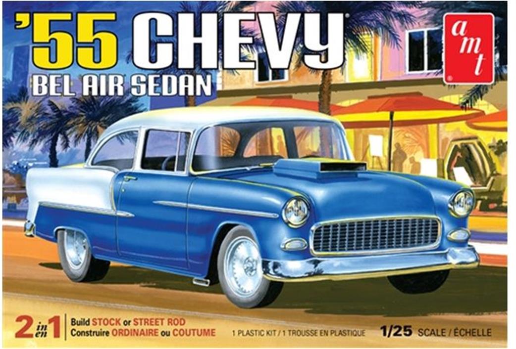 AMT/ERTL 1/25 AMT1119 1955 Chevy Bel Air Sedan Kit