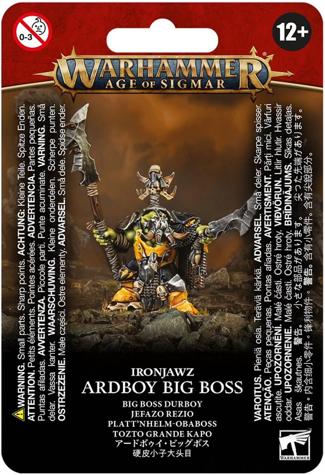 Games Workshop 28mm 89-57 Orruk Warclans Ardboyz Big Boss