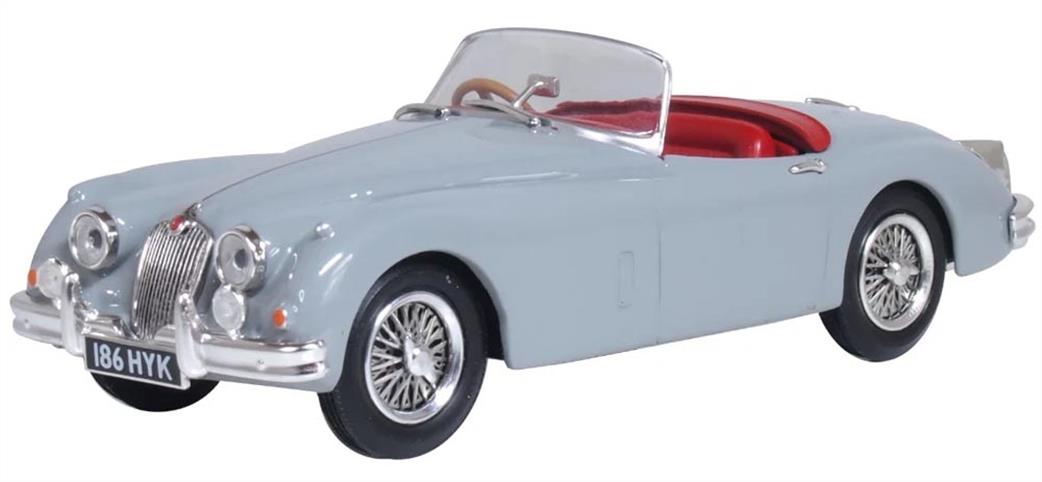 Oxford Diecast 1/43 43XK150010 Jaguar XK150 Roadster Mist Grey