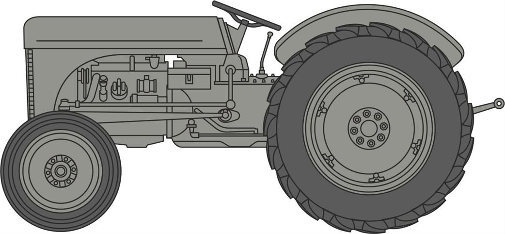 Oxford Diecast 1/120 120TEA001 Ferguson TEA Tractor Grey