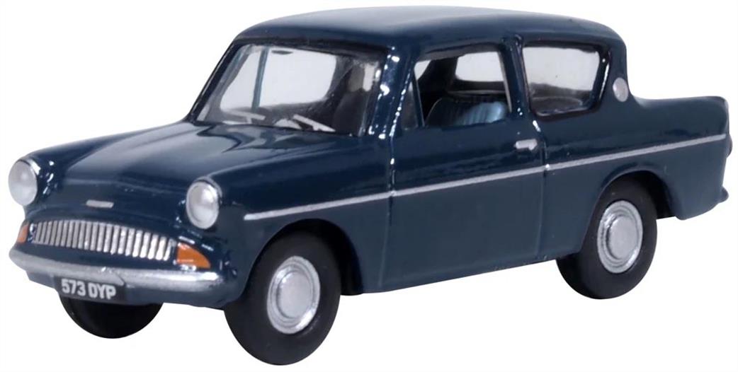 Oxford Diecast 1/76 76105011 Ford Anglia Ambassador Blue