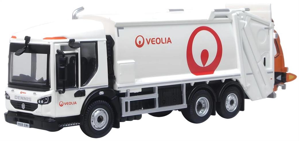 Oxford Diecast 1/76 76DE002 Veolia Dennis Eagle Olympus Bin Lorry