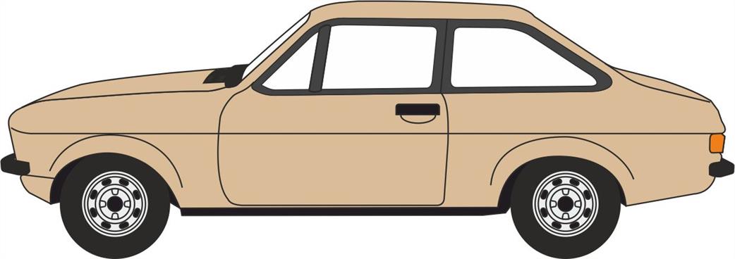 Oxford Diecast 1/76 76ESC005 Ford Escort Mk2 Sahara Beige