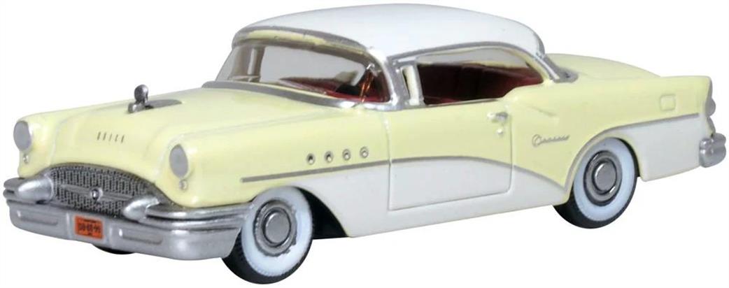 Oxford Diecast 1/87 87BC55008 1955 Buick Century Condor Yellow/Dover White