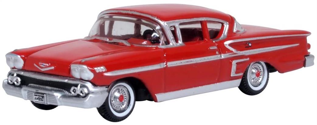 Oxford Diecast 1/87 87CIS58003 Chevrolet Impala Sport Coupe 1958 Rio Red