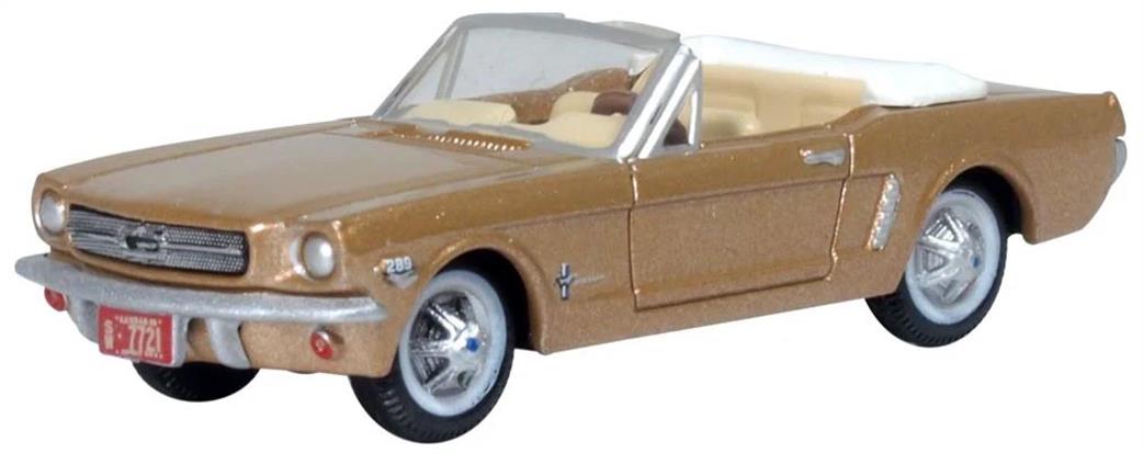 Oxford Diecast 1/87 87MU65007 1965 Ford Mustang Convertible Prairie Bronze