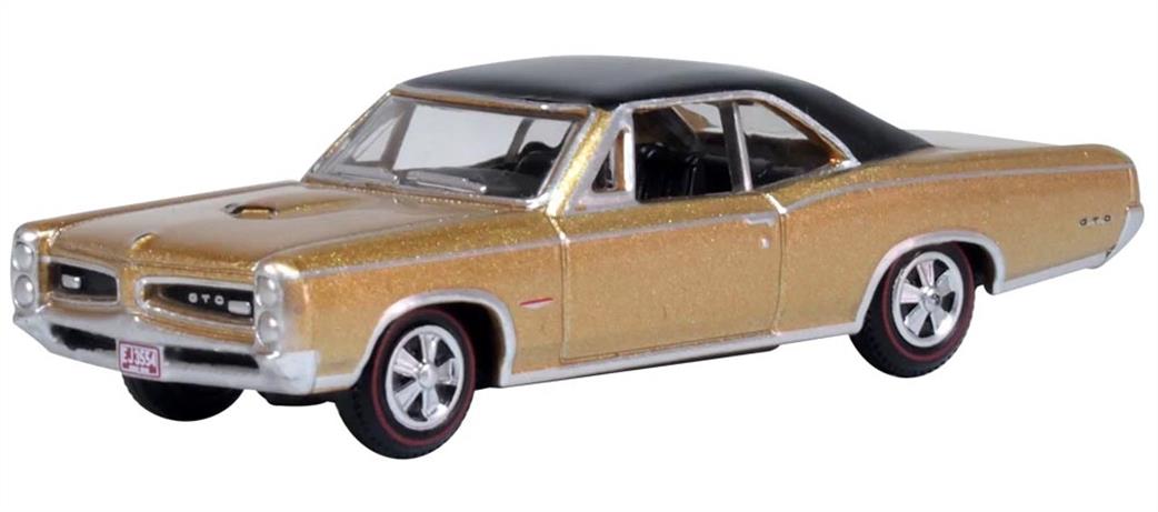 Oxford Diecast 1/87 87PG66003 Pontiac GTO 1966 Martinique Bronze/Black