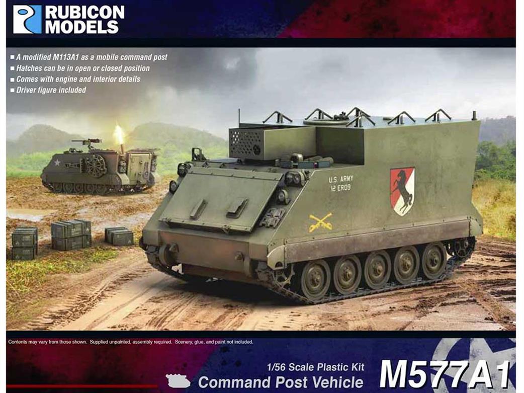 Rubicon Models 1/56 280136 M577A1 APC Command Post Vehicel Plastic Model Kit