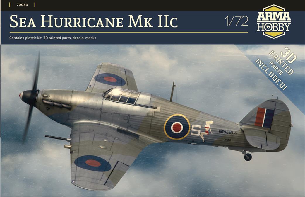 Arma Hobby 1/72 70063 Sea Hurricane MK IIC  RN Naval Fighter Kit