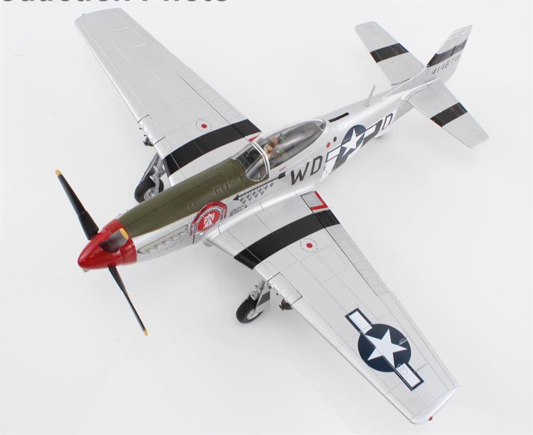 Hobby Master 1/48 HA7750 P-51D Mustang  335 FS/4 FG Captain Ted Lines Diecast Model