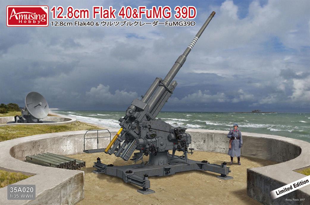 Amusing Hobby 1/35 35A020 2.8cm Flak 40 & FuMG 39D Plastic Kit