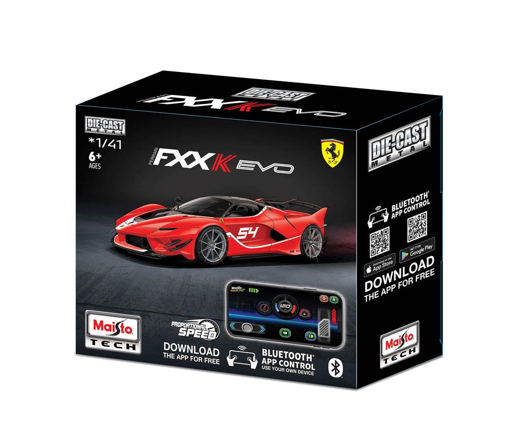 Maisto 1/41 M82650-03 Ferrari FXX-K EVO RC w/iPhone App Bluetooth Control