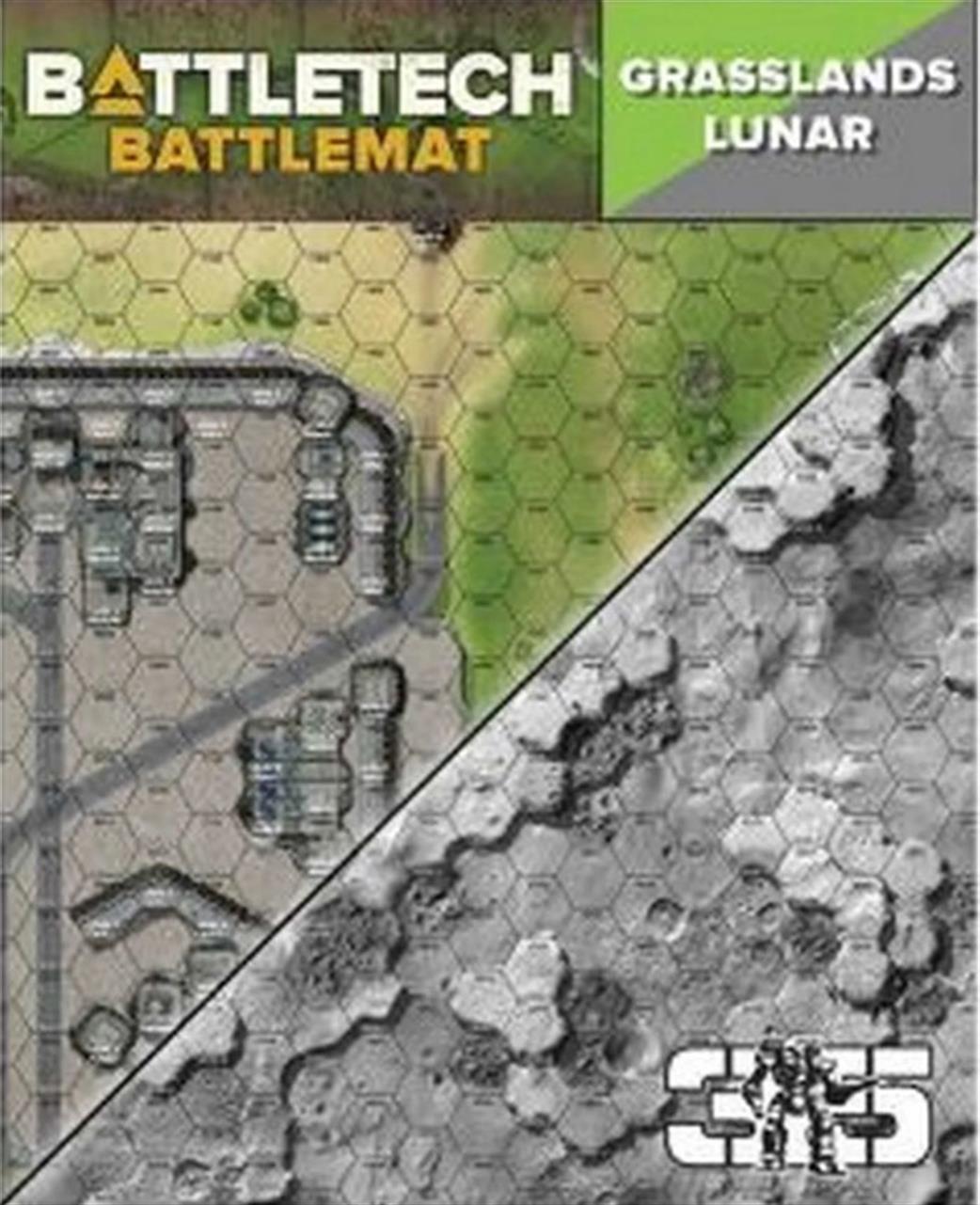 Catalyst Games Labs  CAT35800B Battletech Battle Mat Grasslands Lunar