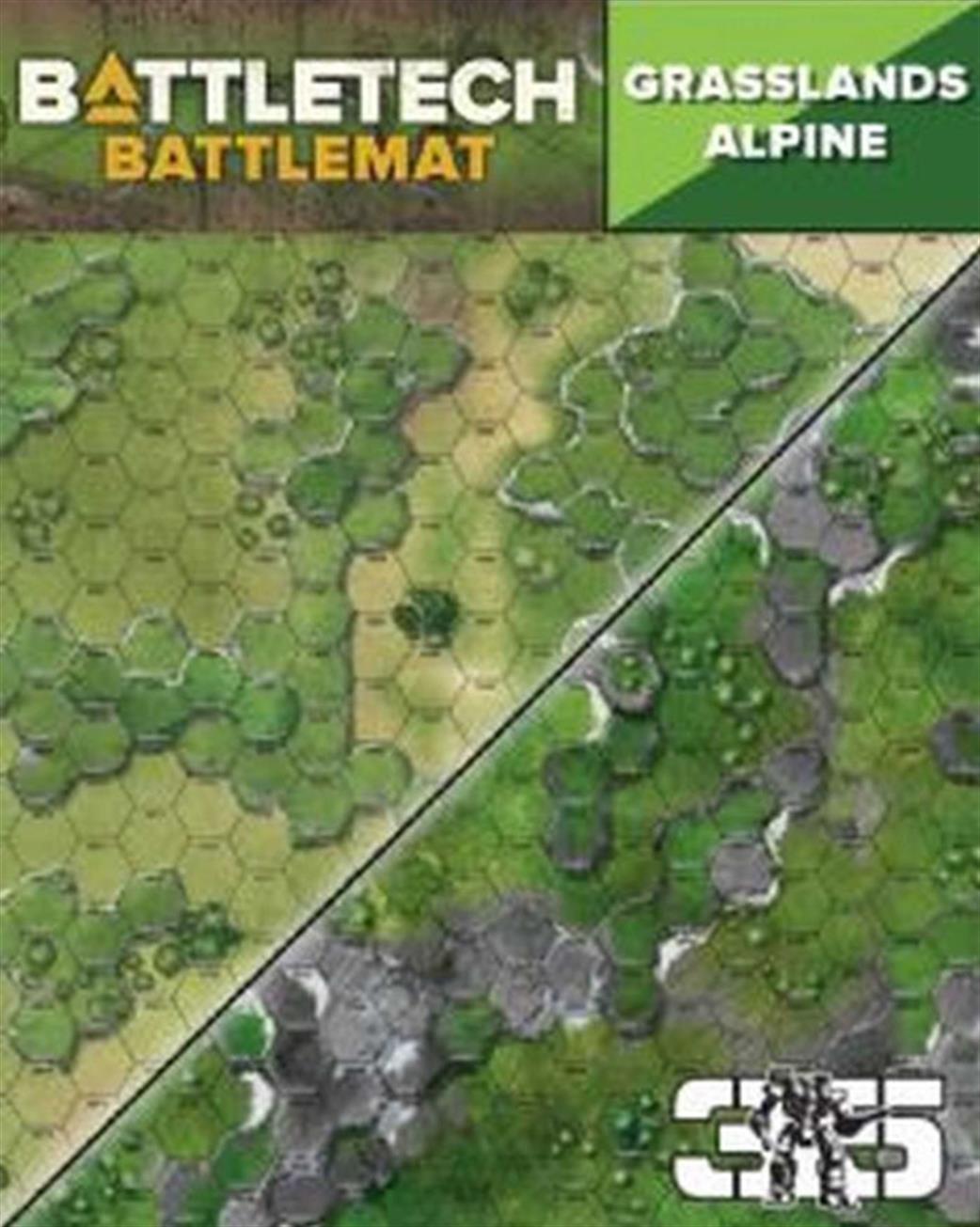 Catalyst Games Labs  CAT35800C Battletech Battle Mat Grasslands Alpine