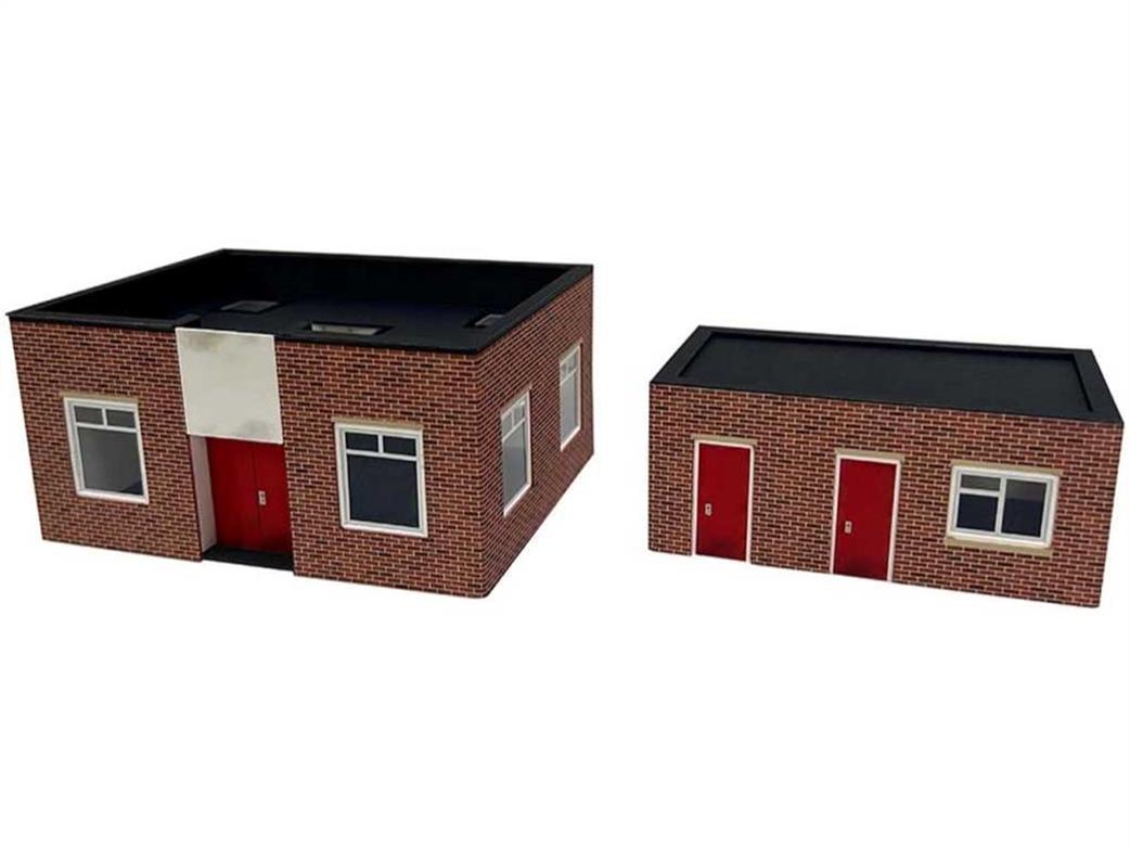 ATD Models OO ATD023 Railway Depot Mess Hut & Stores Building Card Construction Kit