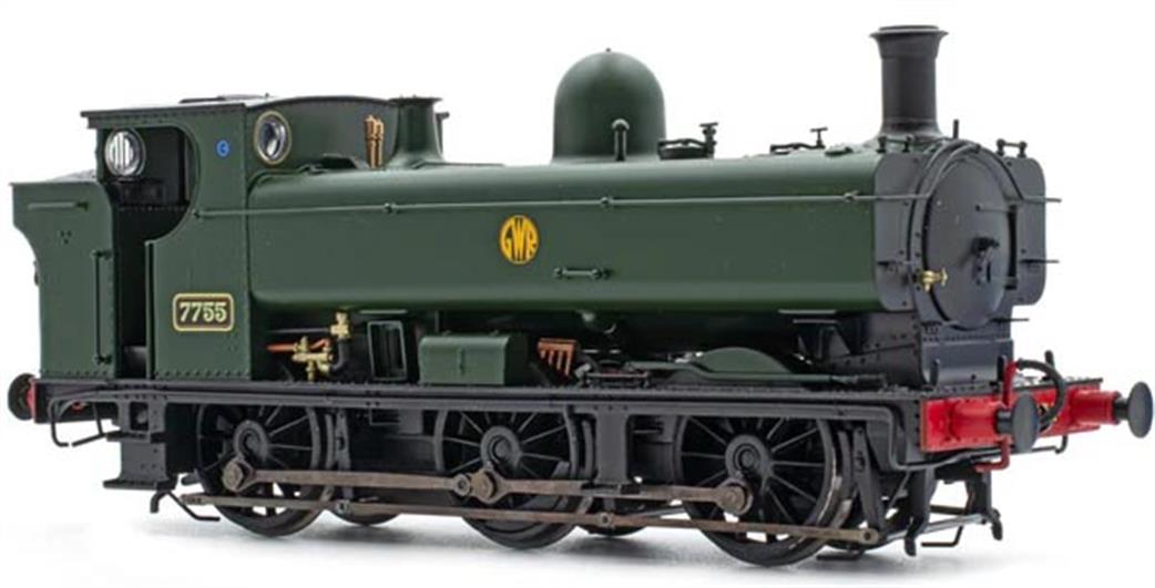 Accurascale OO ACC2873 GWR 7755 57xx Class 0-6-0PT Pannier Tank Green Shirtbutton Monogram