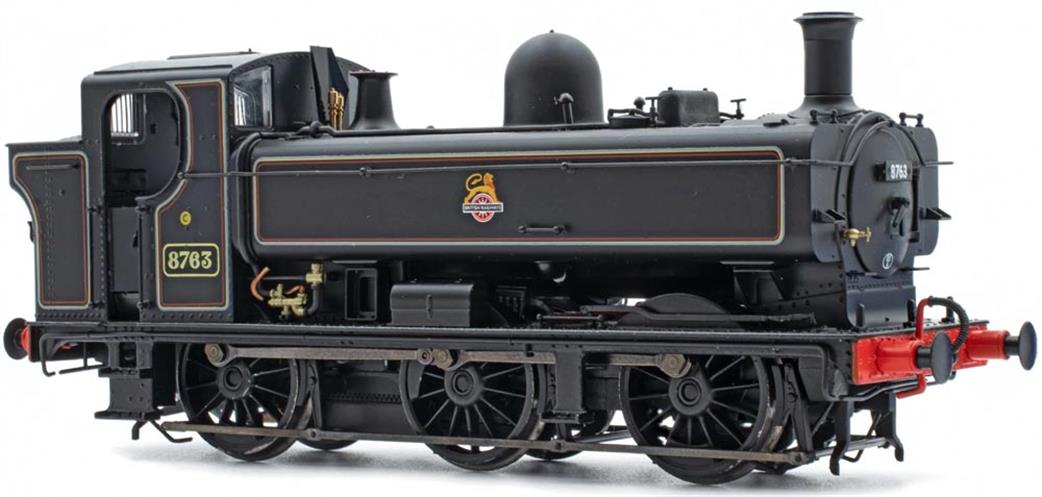 Accurascale OO ACC2875 BR 8763 ex-GWR 57xx Class 0-6-0PT Pannier Tank Lined Black Early Emblem