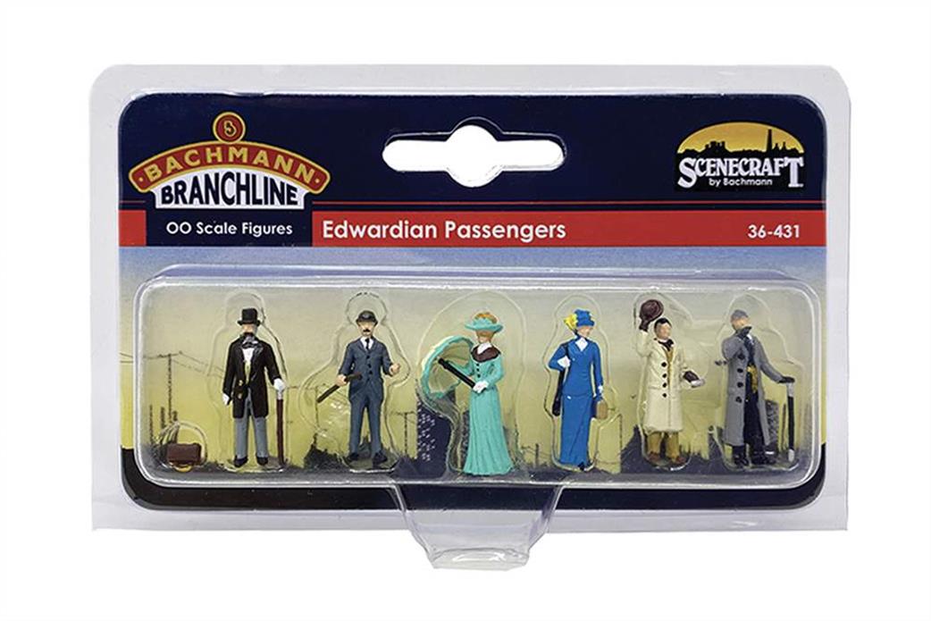 Bachmann OO 36-431 Edwardian Passengers Pack of 6 Figures