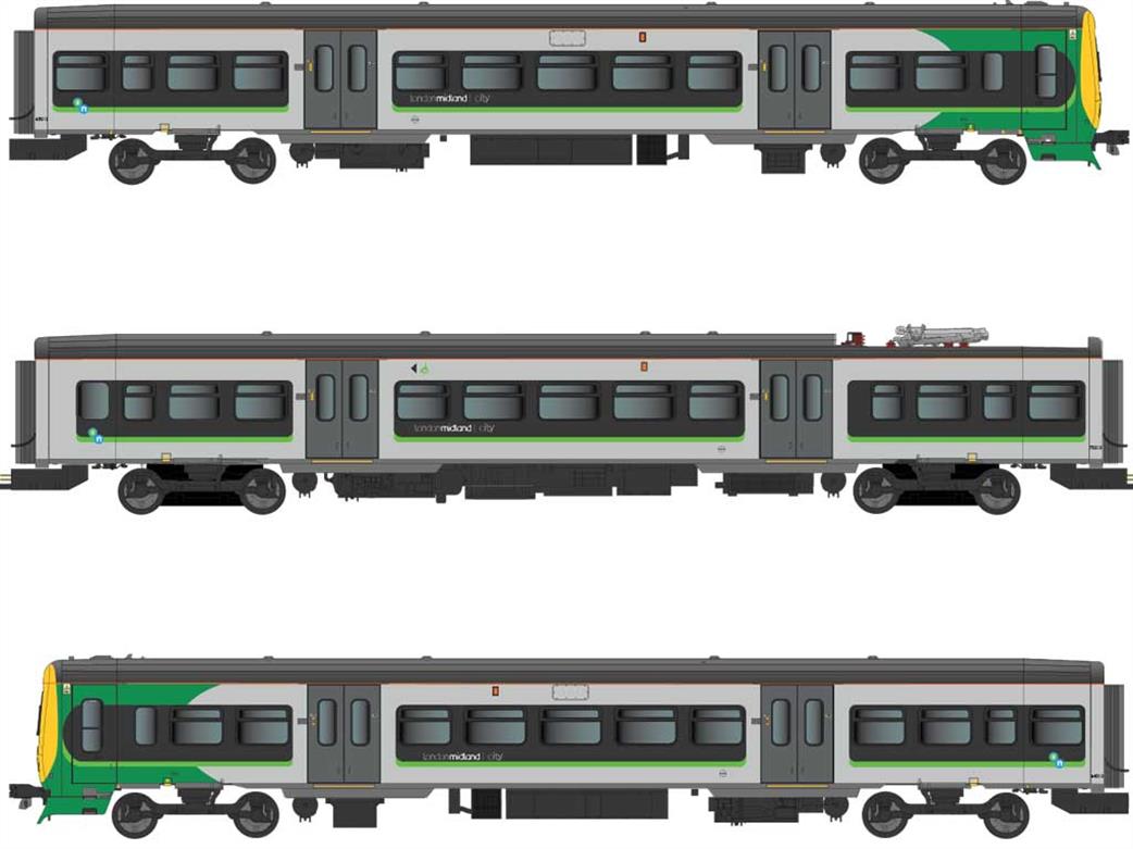 Dapol OO 4D-323-003 London Midland 323213 Class 323 3 Car Electric Multiple Unit