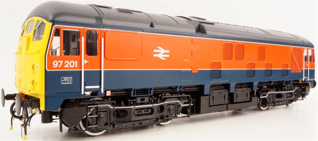 Heljan O Gauge 2455 BR 97201 Experiment Class 24/0 Derby Sulzer Type 2 Diesel Locomotive Railway Technical Centre Blue & Red