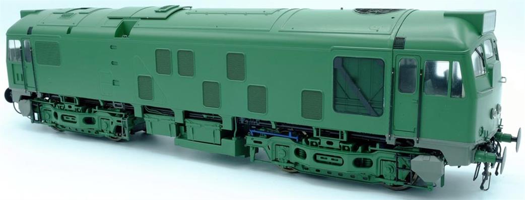 Heljan O Gauge 2474 BR Class 24/1 Derby Sulzer Type 2 Diesel Locomotive BR Rail Blue SC with Twin Headlights Unnumbered