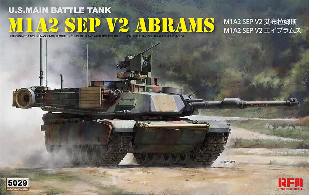 Rye Field Model 1/35 5029 American M1A2 SEP V2 Abrams MBT Kit