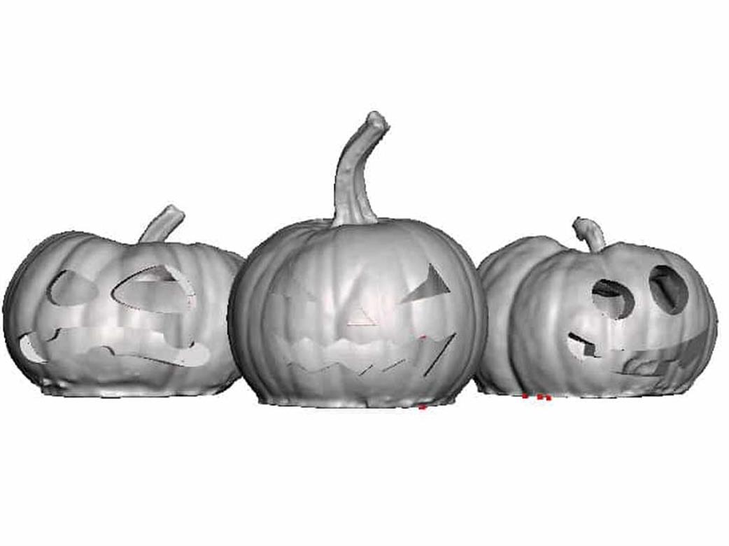 ModelU O Gauge 0222-043 Halloween Pumpkins Pack of 6