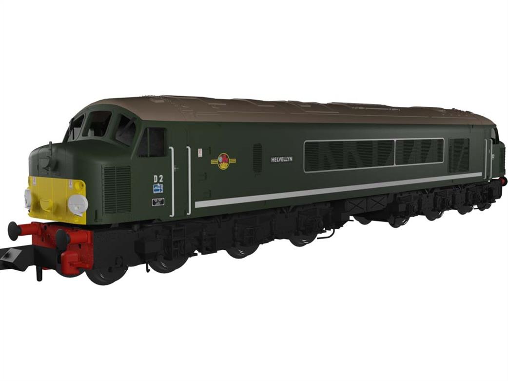 Rapido Trains N 948003 BR D2 Helvellyn Class 44 Derby Type 4 1Co-Co1 Diesel Green Small Warning Panels with White Stripe