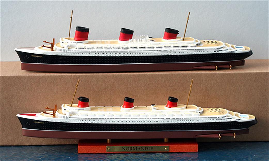 Coastlines 1/1250 CL-0008 Detailing kit for Atlas Editions Normandie Funnels & Top Deck Name