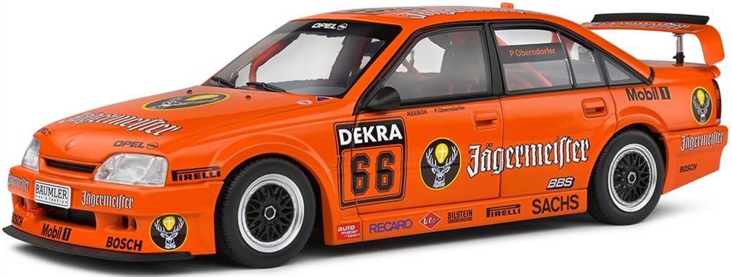 Solido 1/18 1809703 OPEL Omega EVO 500 Orange #66 P.OBERNDORFER DTM1991 Diecast Model