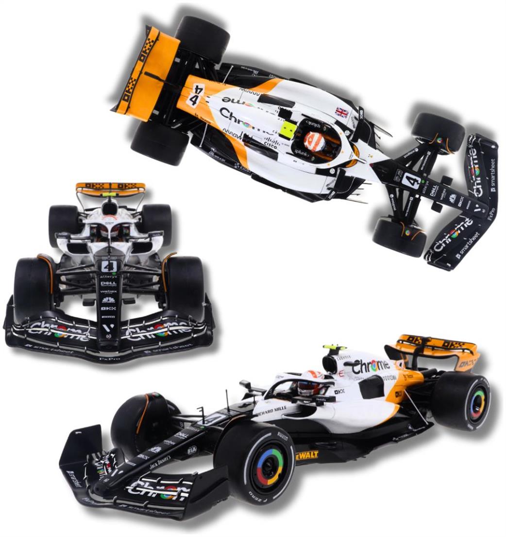 Solido 1/18 S1811203 MCLAREN MCL60 L.NORRIS GB 2023 MONACO GP Diecast Model