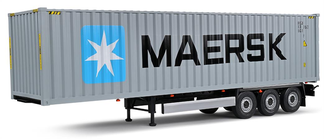 Solido 1/24 2400505 Container Trailer Blue Diecast Model