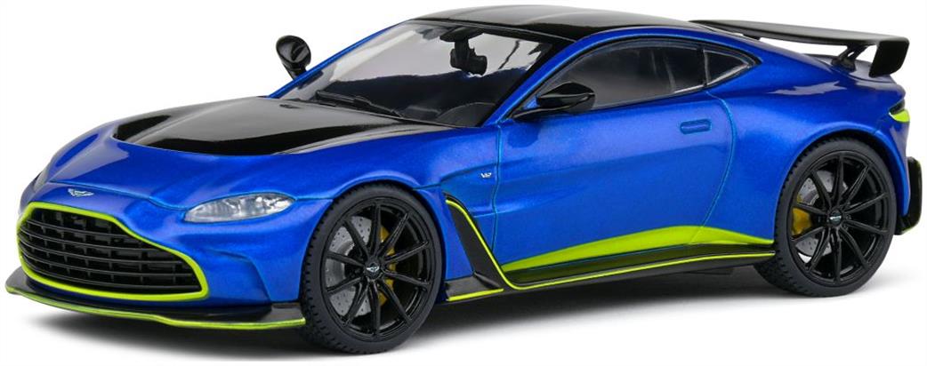 Solido 1/43 4314103 Aston Martin Vantage V12 Blue Diecast Model