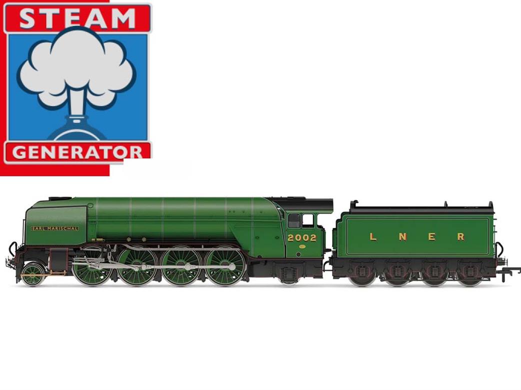 Hornby OO R30350SS LNER 2002 Earl Marischal Gresley P2 Class 2-8-2 Mikado LNER Apple Green DCC Sound & Smoke