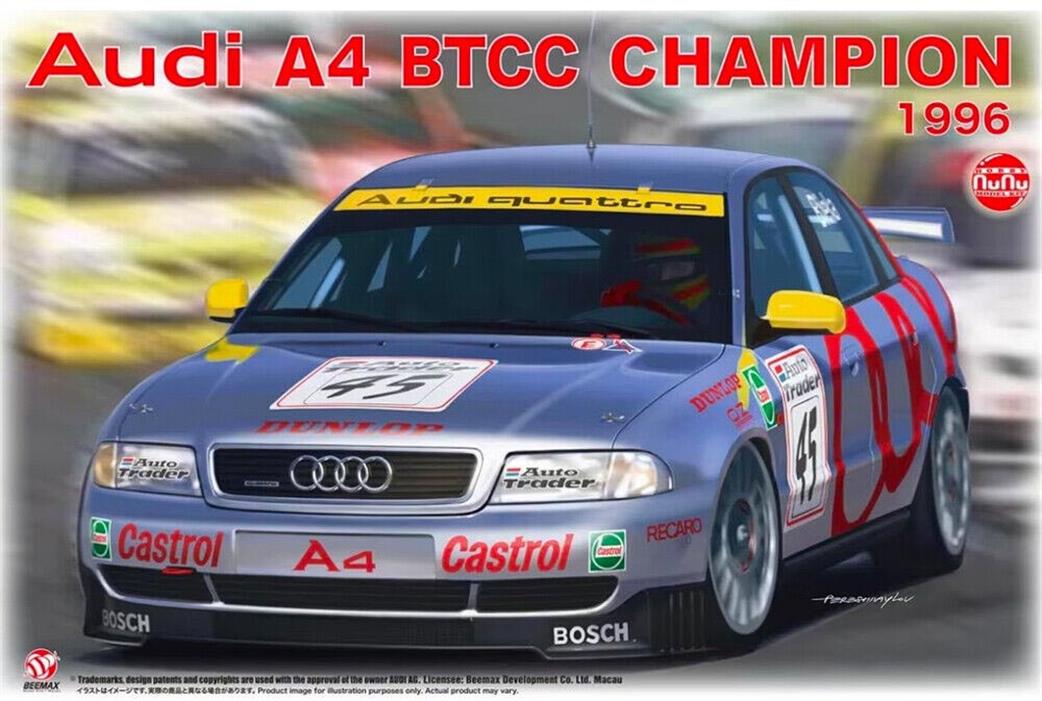 Nunu Models 1/24th 24035 Audi A4 BTCC Champion 1996 Race Car Kit