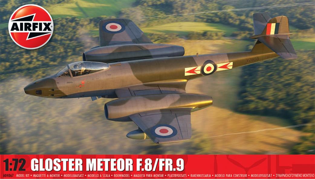 Airfix 1/72 A04067 Gloster Meteor F.8/FR.9 Jet Fighter Kit