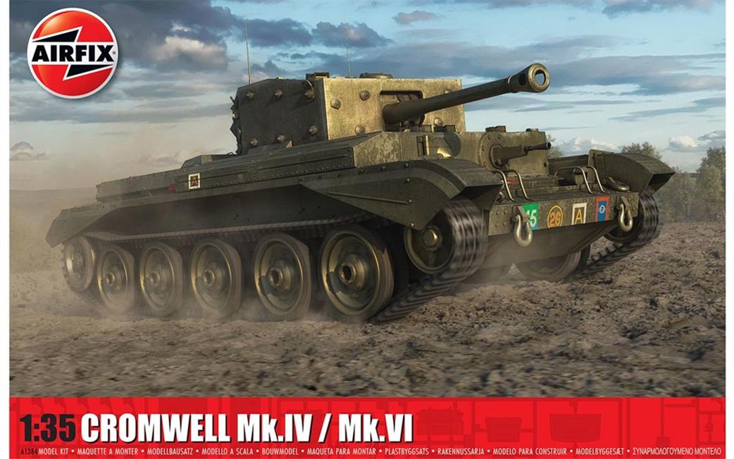 Airfix 1/35 A1384 Cruiser Mk.VIII A27M Cromwell Mk.IV / Mk.VI Kit