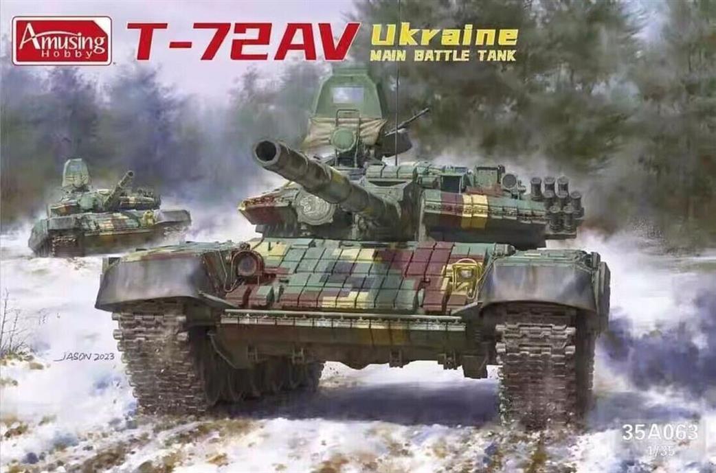 Amusing Hobby 1/35 35A063 T-72AV Ukraine Main Battle Tank Kit