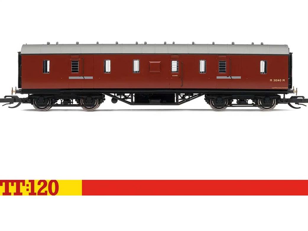 Hornby TT:120 TT4035 BR ex-LMS BG Gangwayed Full Brake Van M31040M BR Maroon