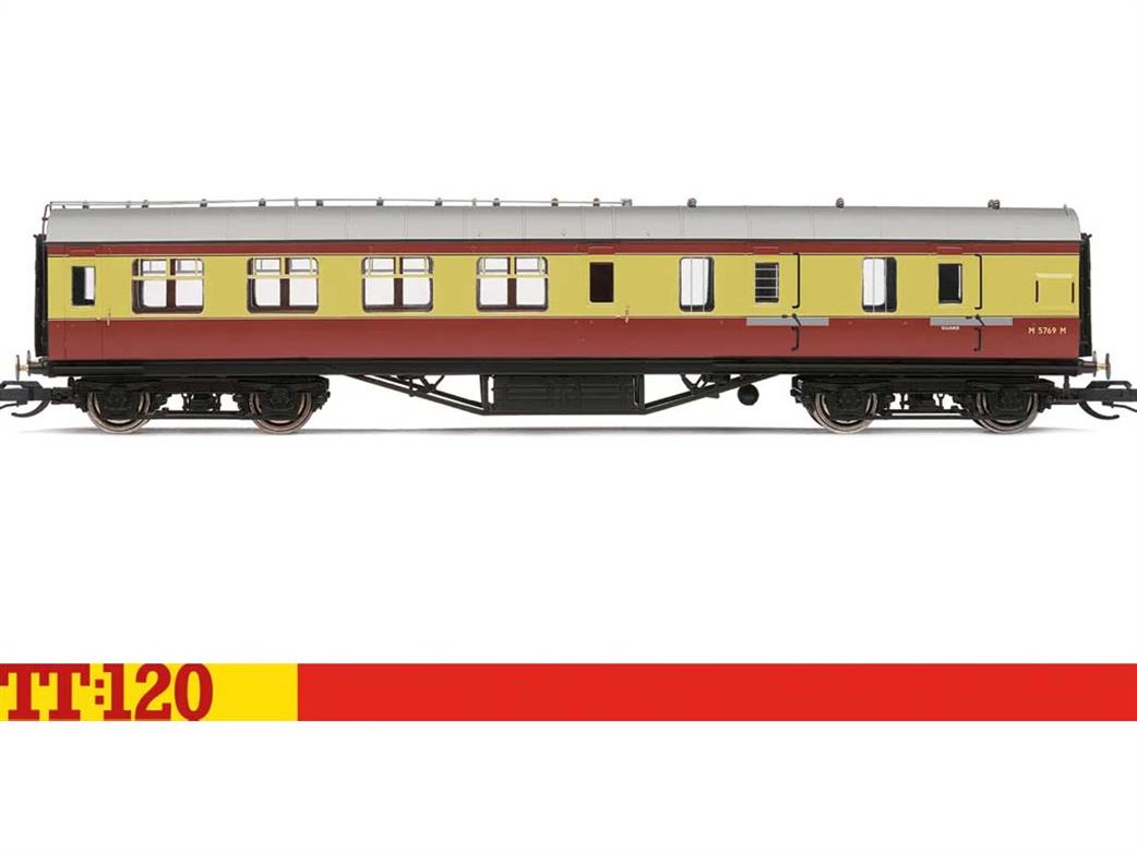 Hornby TT:120 TT4038 BR ex-LMS Brake Third Class Corridor Coach M5769M BR Crimson & Cream