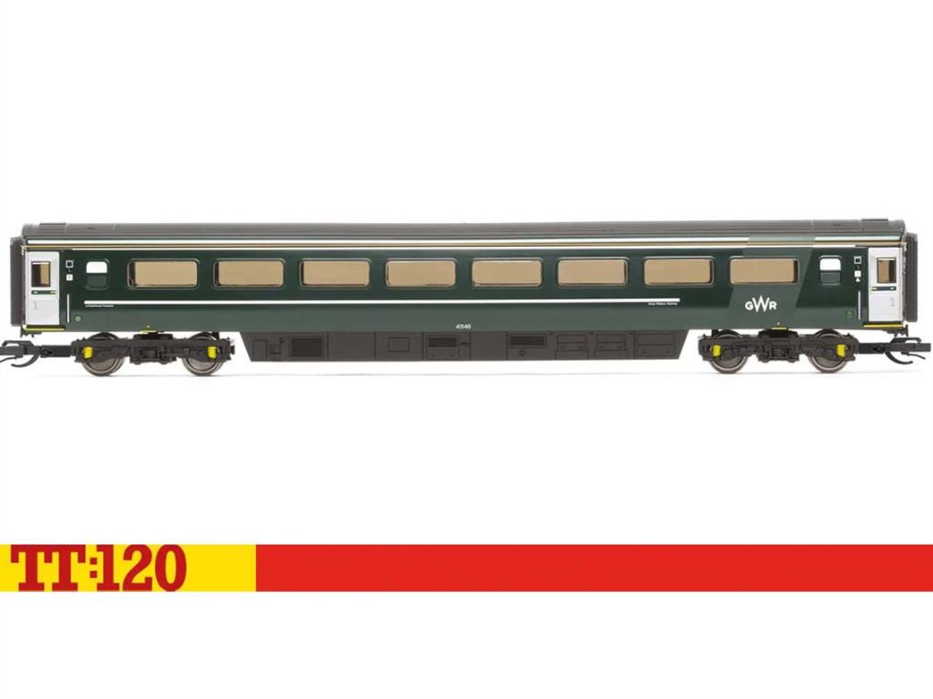 Hornby TT:120 TT4040 GWR InterCity 125 HST Mk3 TFO First Class Coach 41146 GWR Green