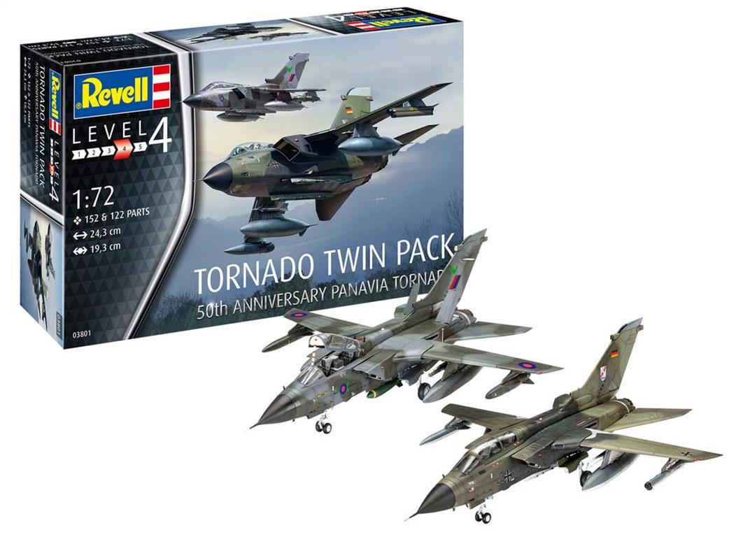 Revell 1/72 03801 Tornado 50th Anniversary Twinpack Kits