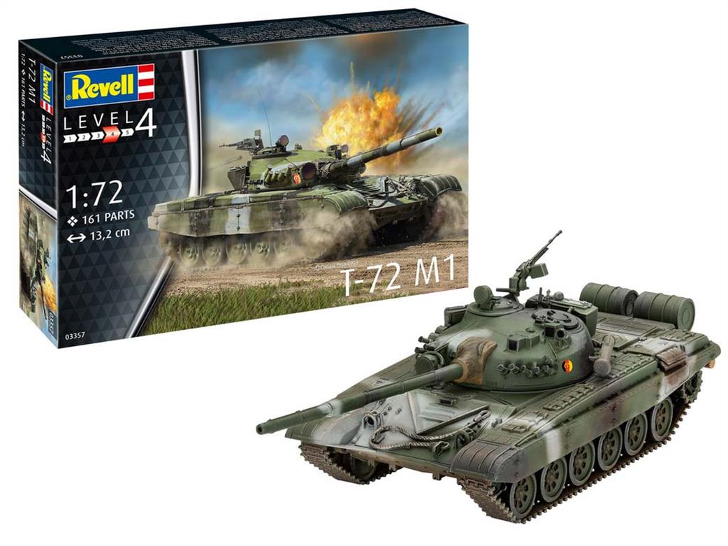 Revell 1/72 03357 T72 M1 Russian Main Battle Tank Kit