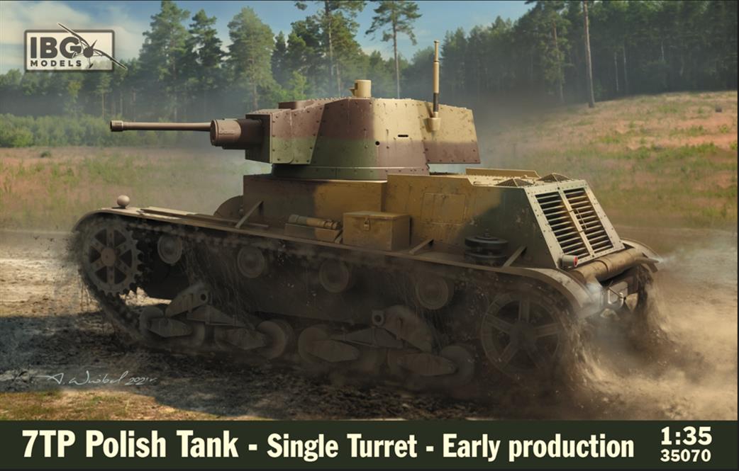 IBG Models 1/35 35070 7TP Polish Tank Single Turret Early Production Kit