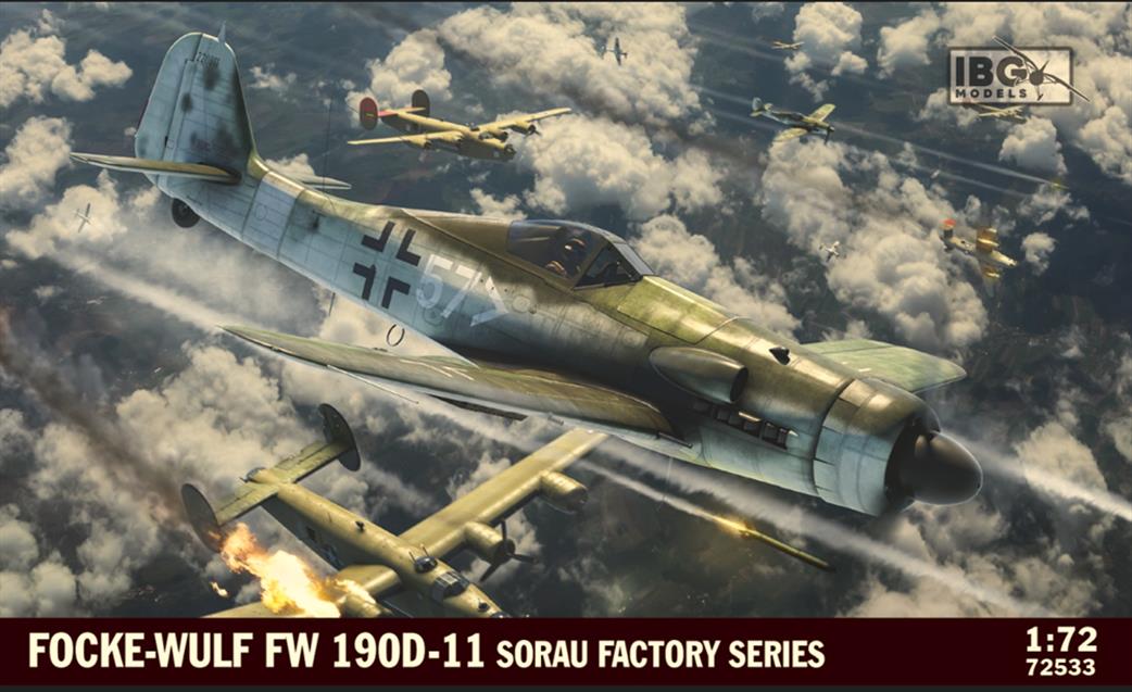 IBG Models 1/72 72533 Fw 190D-11 Sora Factory Series Plastic Kit