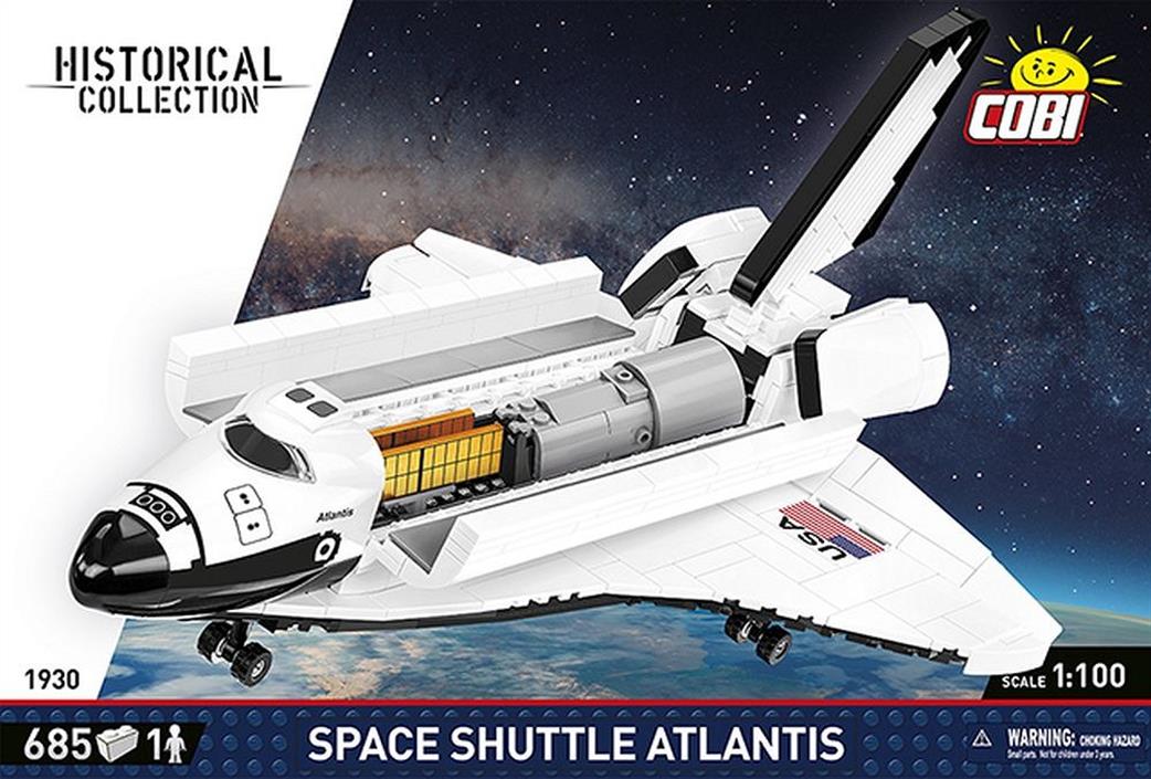 Cobi 1/100 1930 Space Shuttle Atlantis Block Model